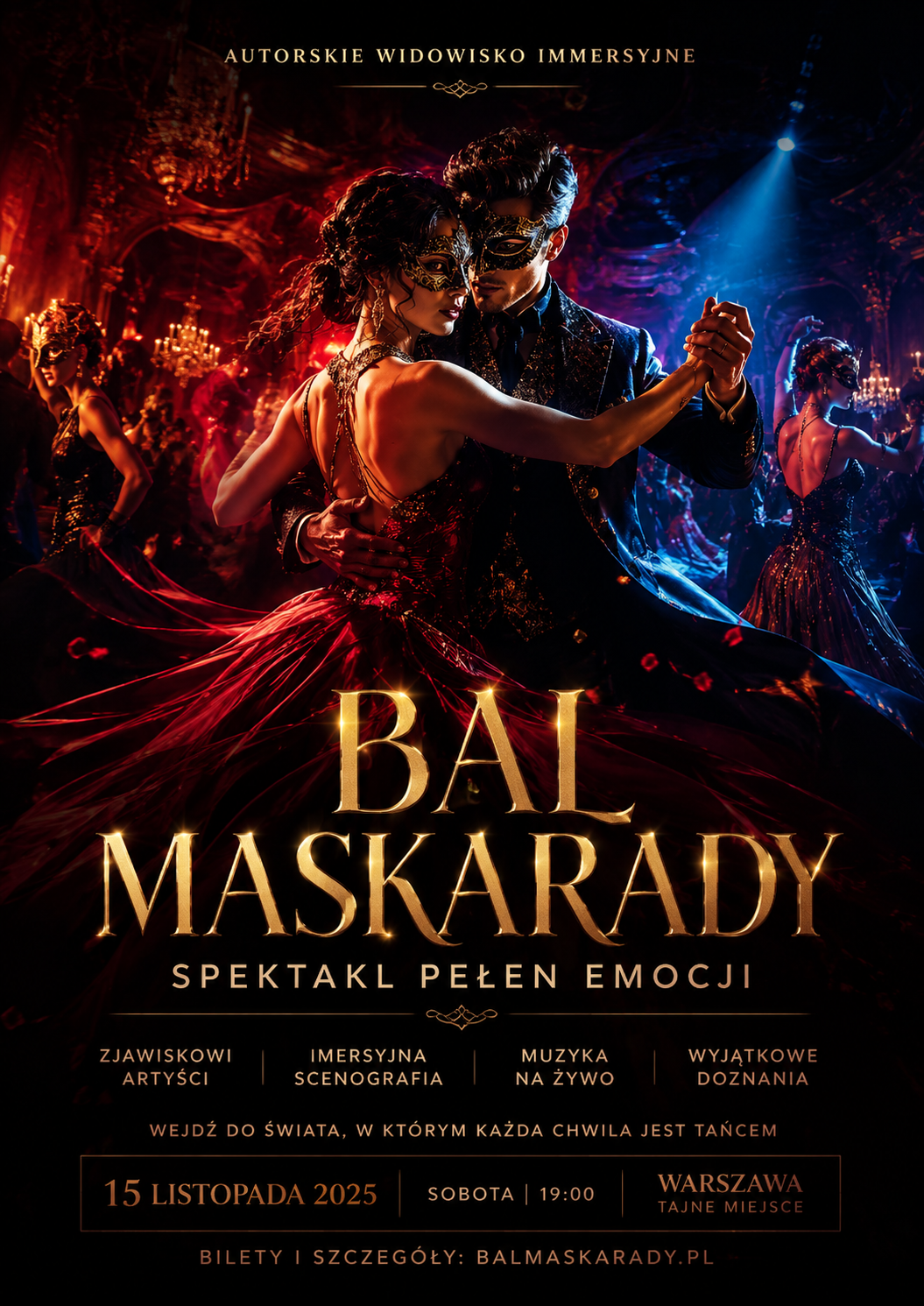 Bal Maskarady - autorskie widowisko immersyjne